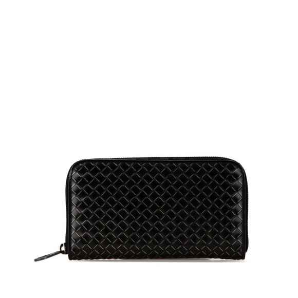 BOTTEGA VENETA Black Leather Intrecciato Wallet - Picture 1 of 9